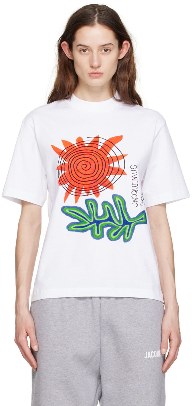 

Белая футболка Le T-Shirt Soalheiro Jacquemus, Белый