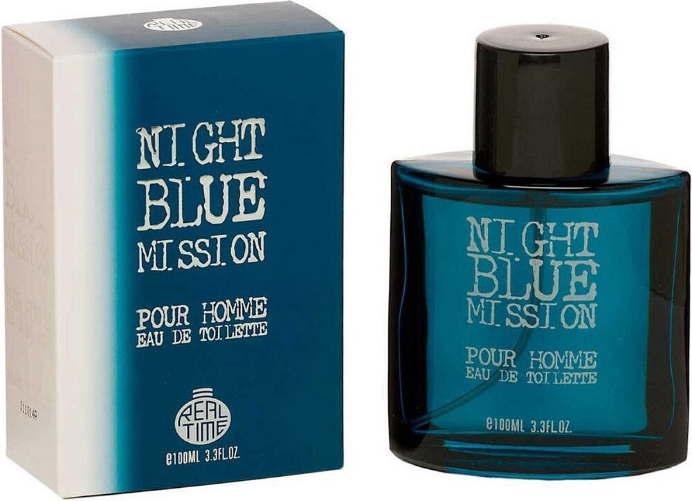 

Real Time Туалетная вода-спрей Night Blue Mission Pour Homme 100мл