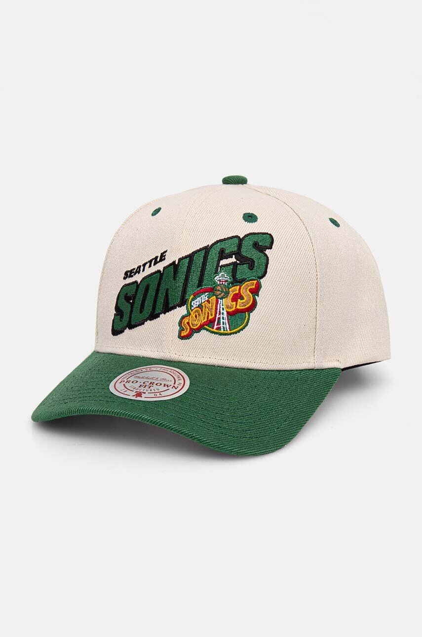 

Бейсбольная кепка Mitchell&Ness Seattle Supersonics, бежевый