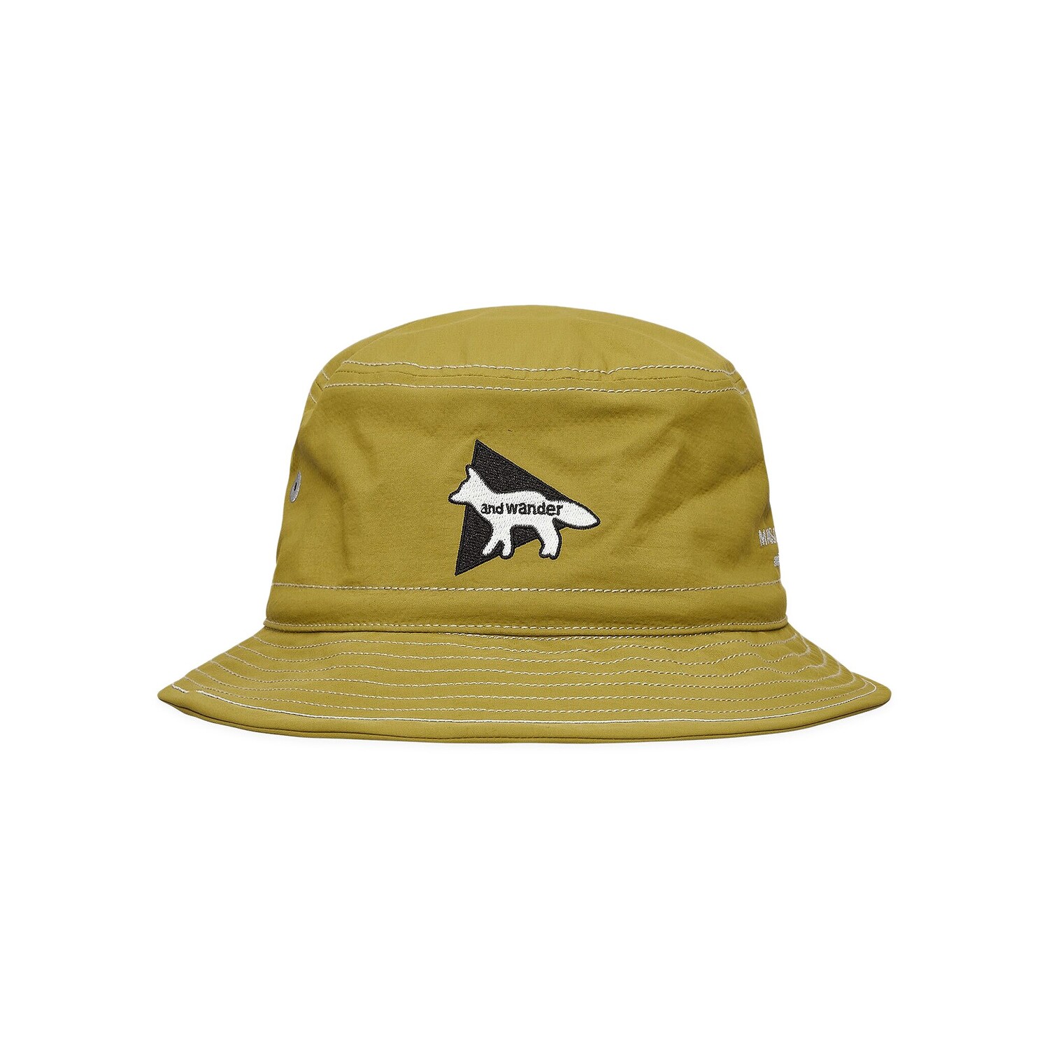 

Шляпа And Wander x Maison Kitsune Зеленая