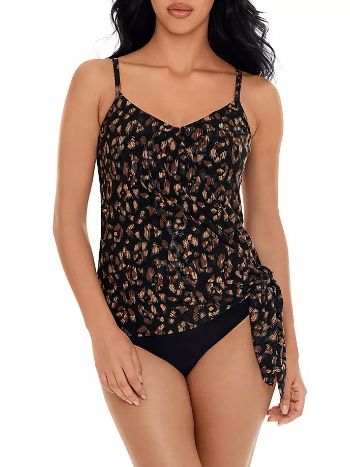 

Алекс Танкини Топ Magicsuit Swim, Plus Size, цвет black brown