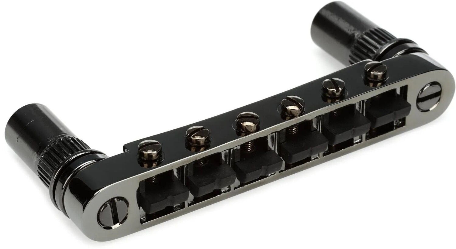 

Graph Tech PS-8863-BN ResoMax NV2 6 мм Бридж Tune-o-matic с седлами для сохранения струн - черный никель