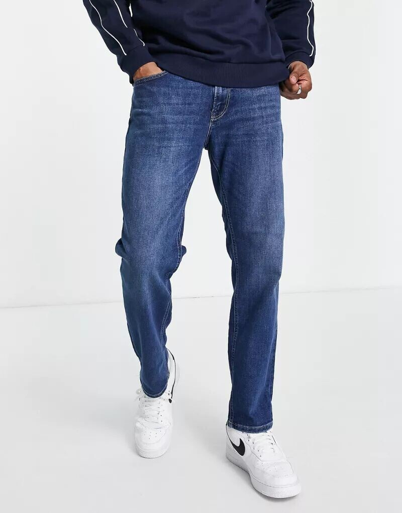 

Синие джинсы прямого кроя Jack & Jones Intelligence Clark