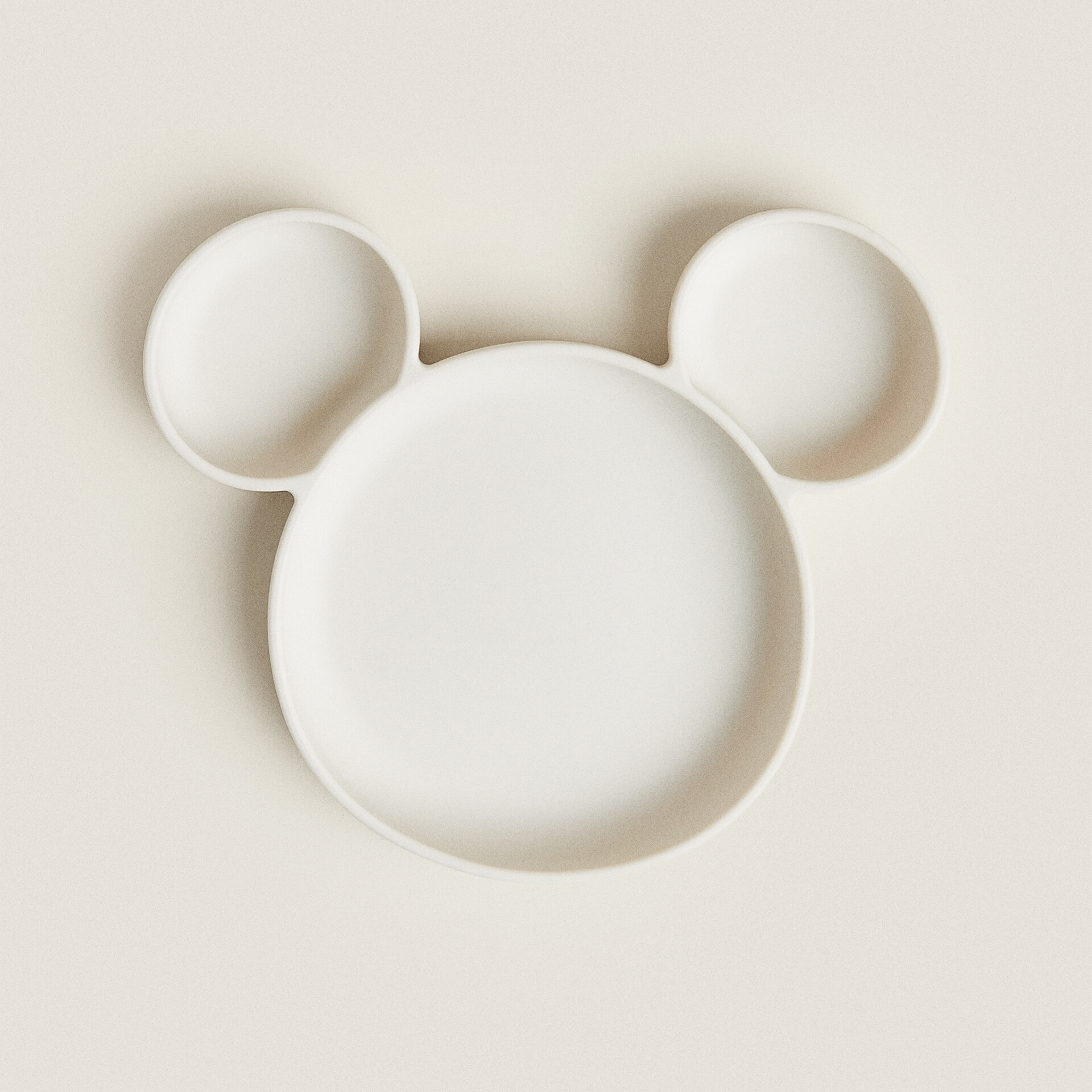 Силиконовая тарелка Zara Home Disney Mickey Mouse, белый футболка с градиентным контуром микки мауса disney серый