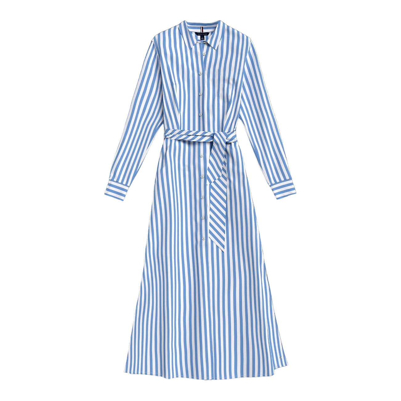 

Платье-рубашка Tommy Hilfiger Stripe Long, белый/голубой