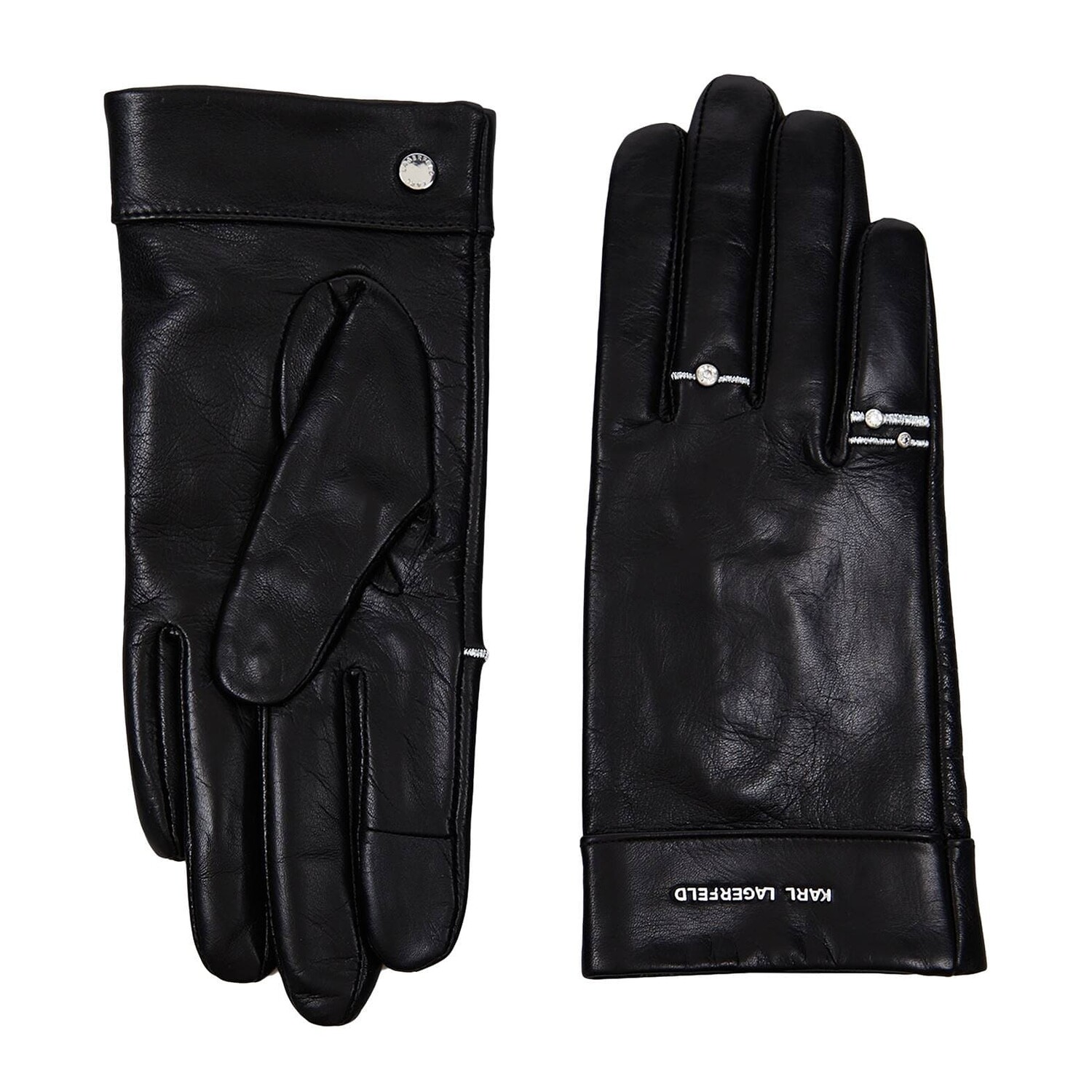 

Перчатки Karl Lagerfeld K/rings Leather Full, черный