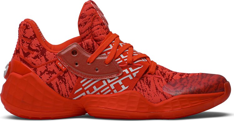 Кроссовки Adidas Harden Vol. 4 'Solar Red', красный