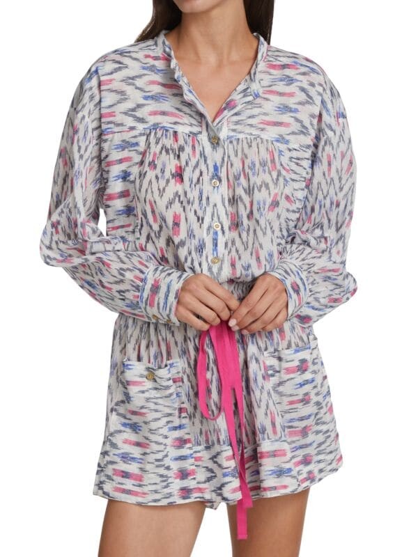

Комбинезон Isabel Marant Étoile с длинными рукавами lehana ikat, ecru