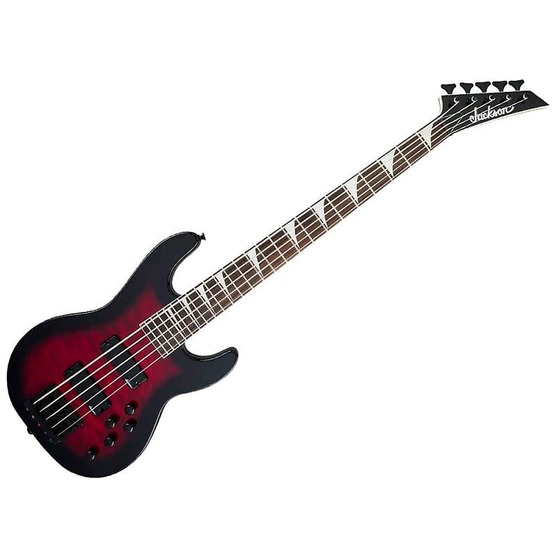 

Концертный бас-гитара Jackson JS3VQ, 5-струнный, Amaranth FB, (без корпуса), Red Burst JS3VQ Concert Bass, 5 String, Amaranth FB, (less case), Red Burst