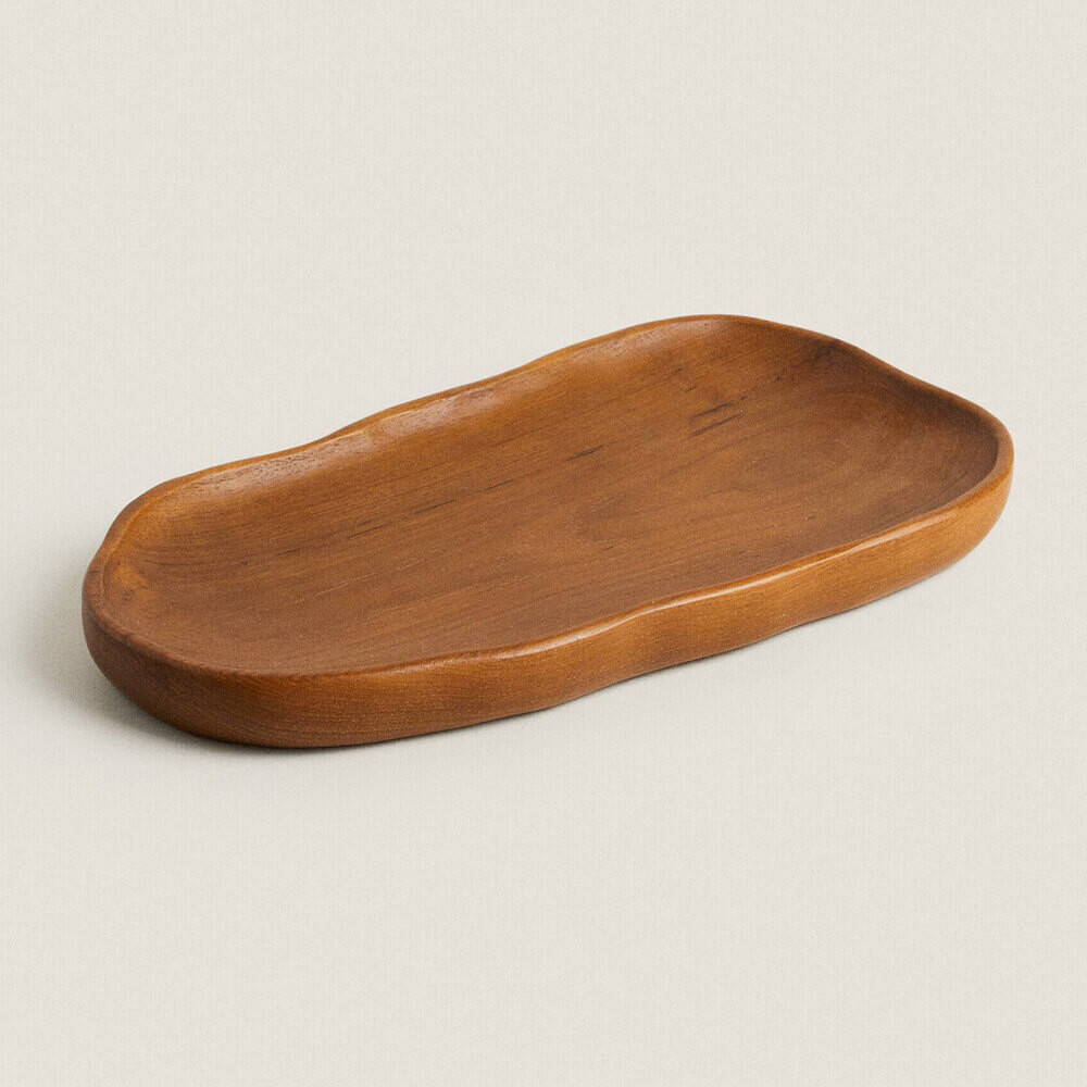 

Поднос Zara Home Large Teak, коричневый