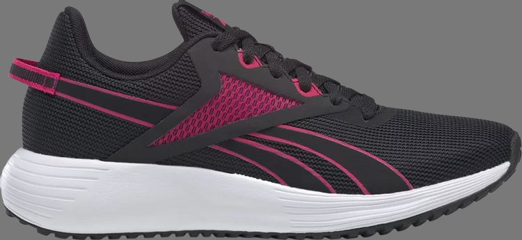 Кроссовки wmns lite plus 3 'black pursuit pink' Reebok, черный - фото