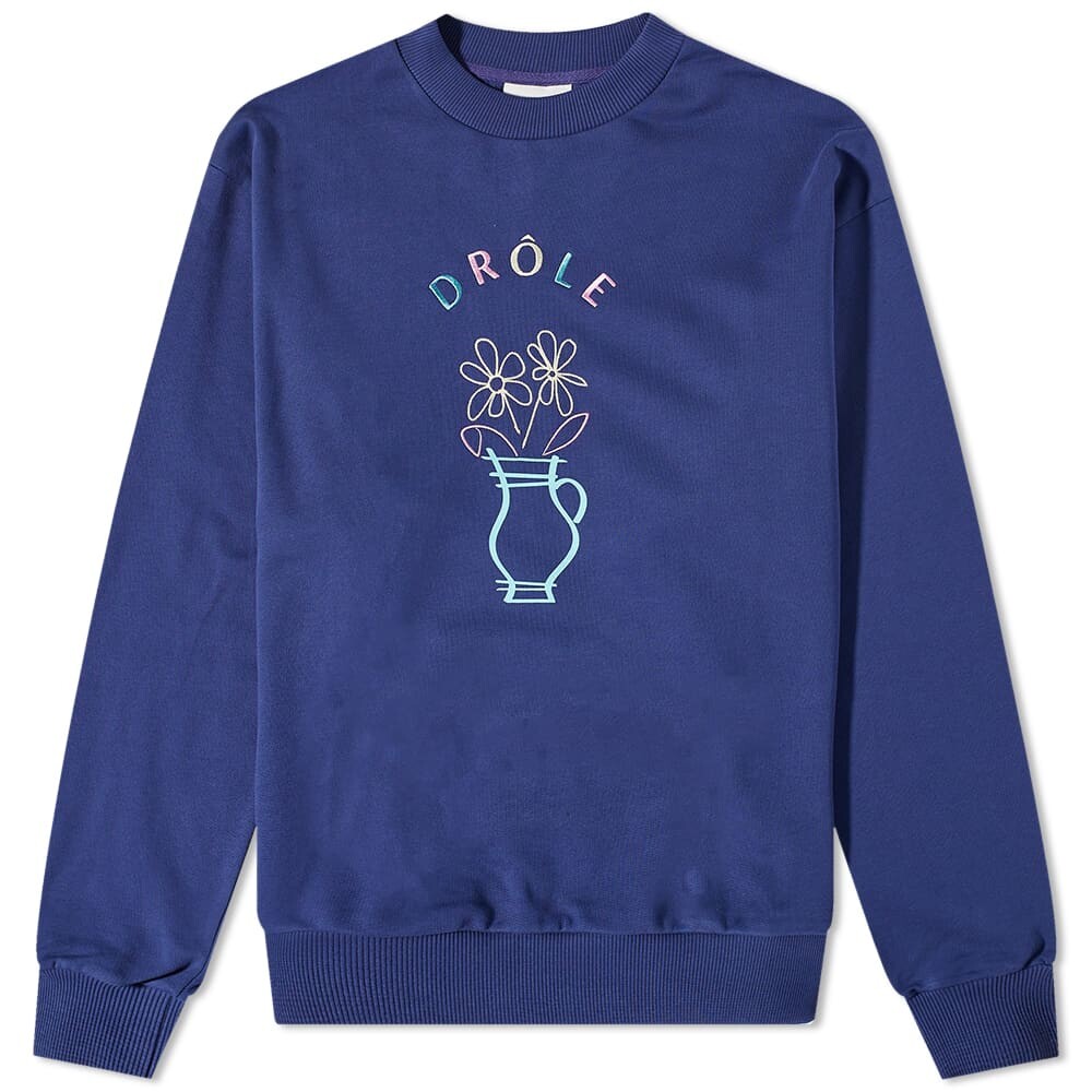 

Толстовка Drôle de Monsieur Vase Crew Sweat, Синий