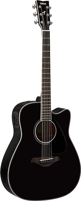 Акустическая электрогитара Yamaha FGX830C Dreadnought Cutaway — черная FGX830C Dreadnought Cutaway Acoustic Electric Guitar