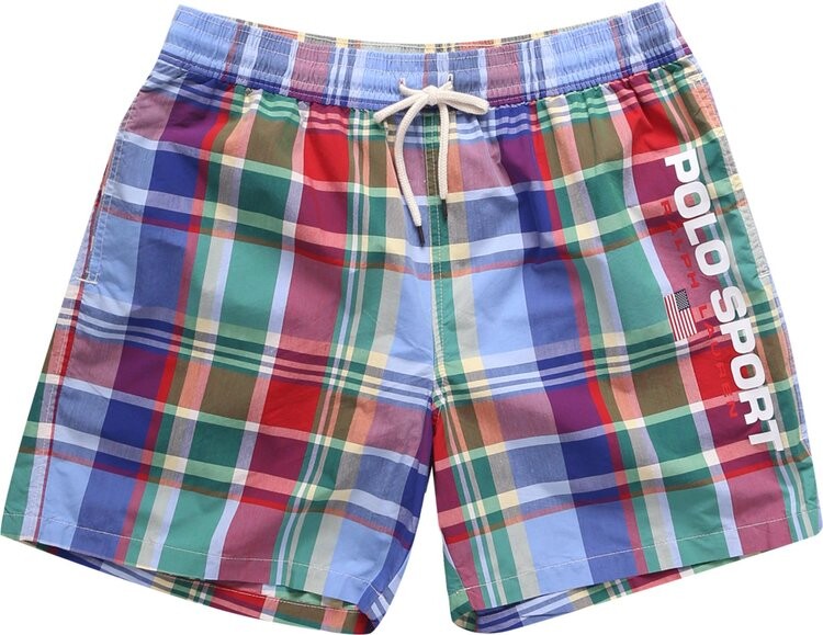 

Шорты Polo Ralph Lauren Traveler Swim Shorts 'Blue Madras', синий