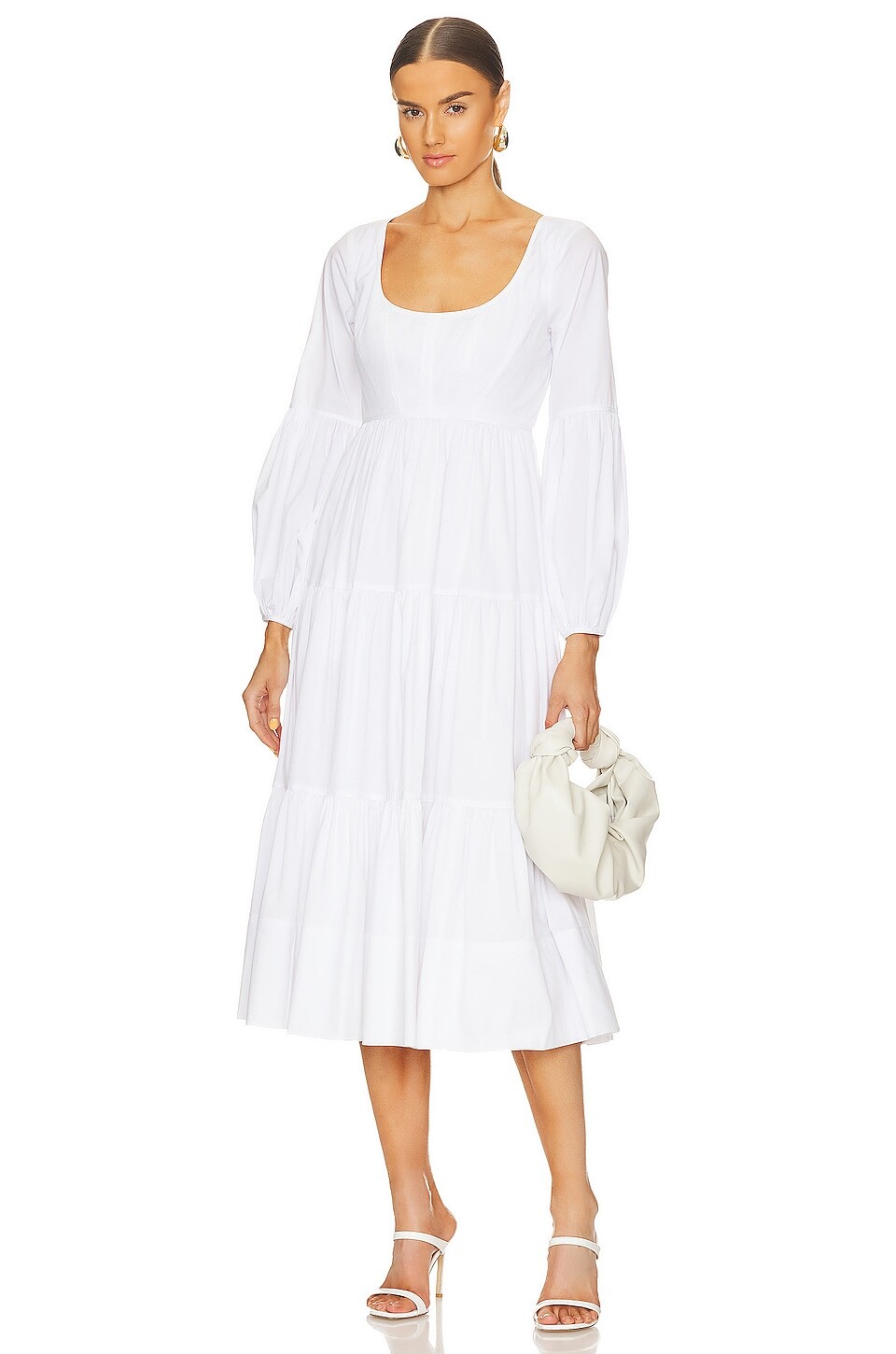 

Платье миди Cinq a Sept Midi Hillary Dress, белый