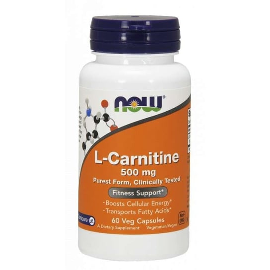 Now Foods, L-карнитин 500 мг 60 капсул now foods l карнитин 500 мг 180 капсул в растительной оболочке