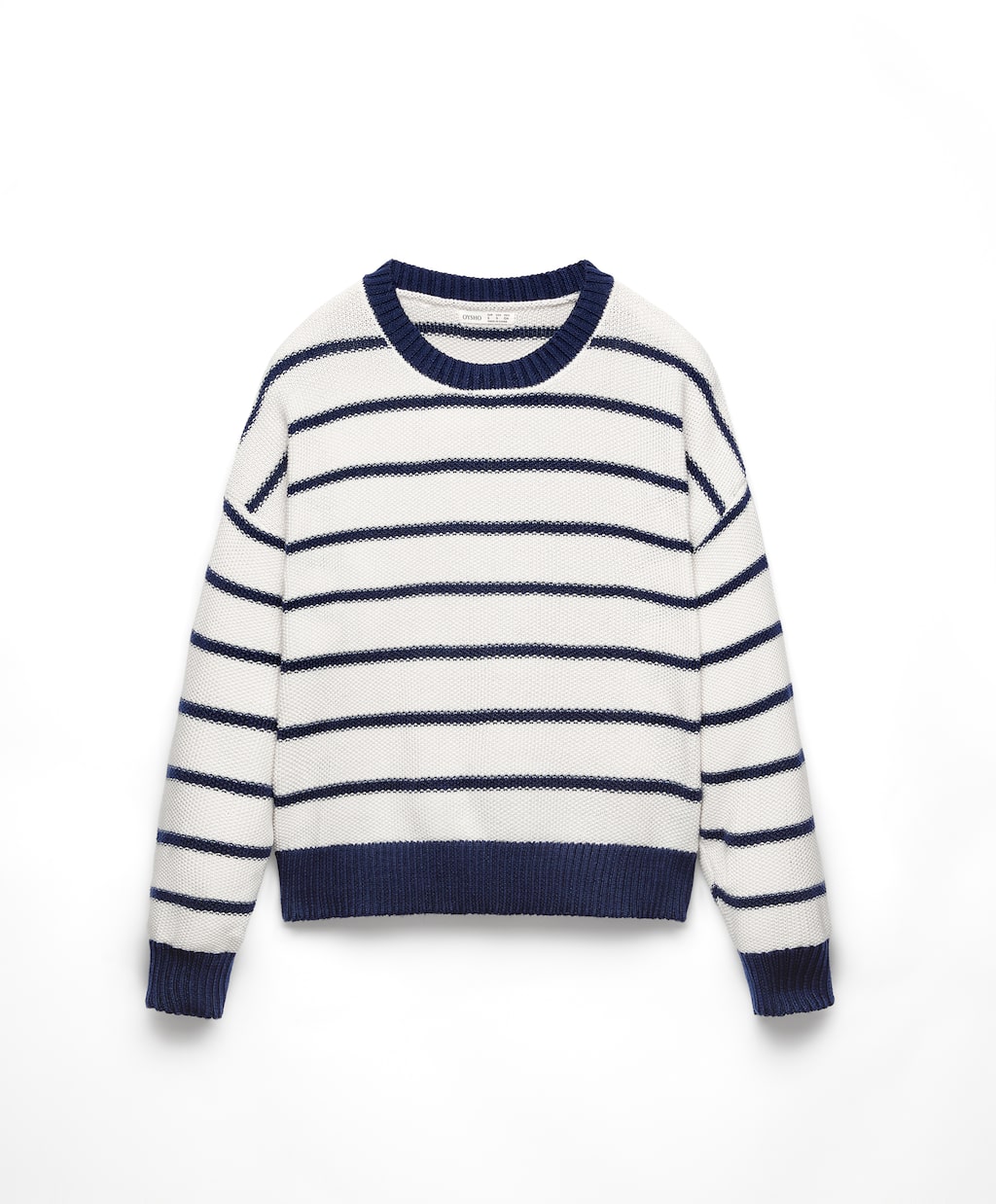 цена Джемпер Oysho Striped Pearl-knit, белый