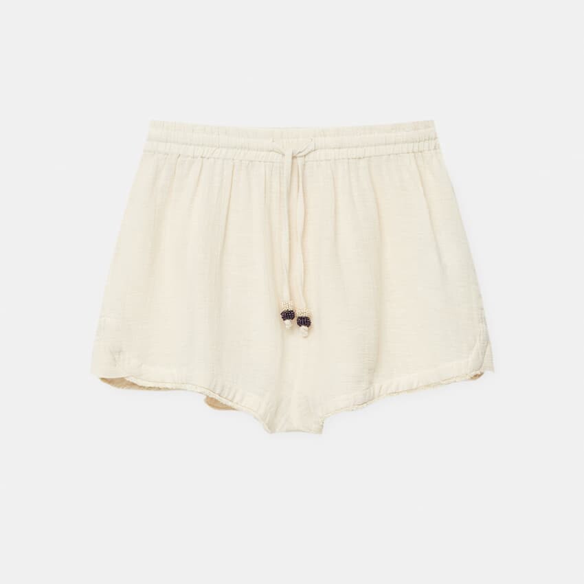 

Шорты Pull&Bear Rustic With Frayed Trims, бежевый