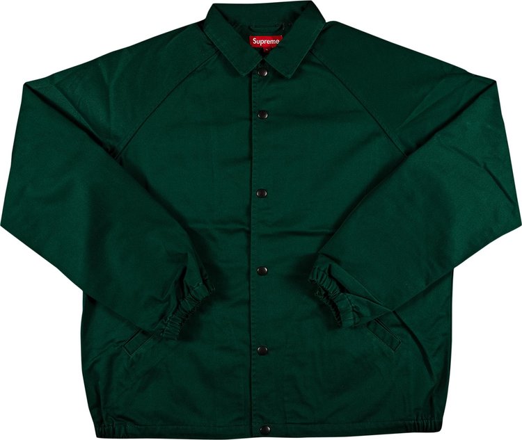 Куртка Supreme x ANTIHERO Snap Front Twill Jacket 'Dark Green', зеленый