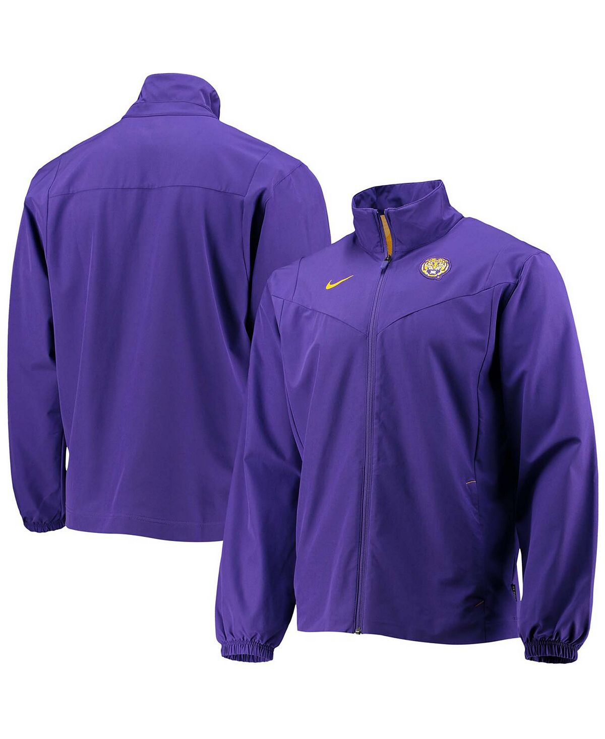 Мужская фиолетовая куртка lsu tigers 2021 sideline с молнией во всю длину Nike, мульти