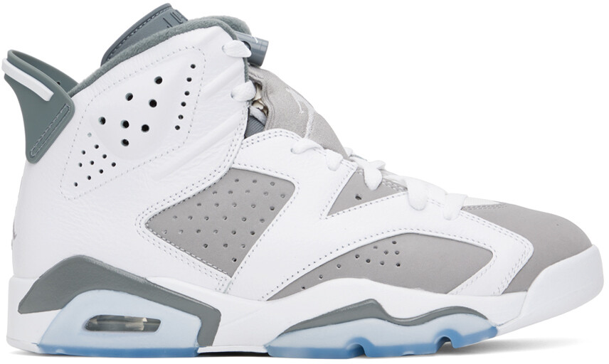 

Серо-белые кроссовки Air Jordan 6 Retro Nike Jordan