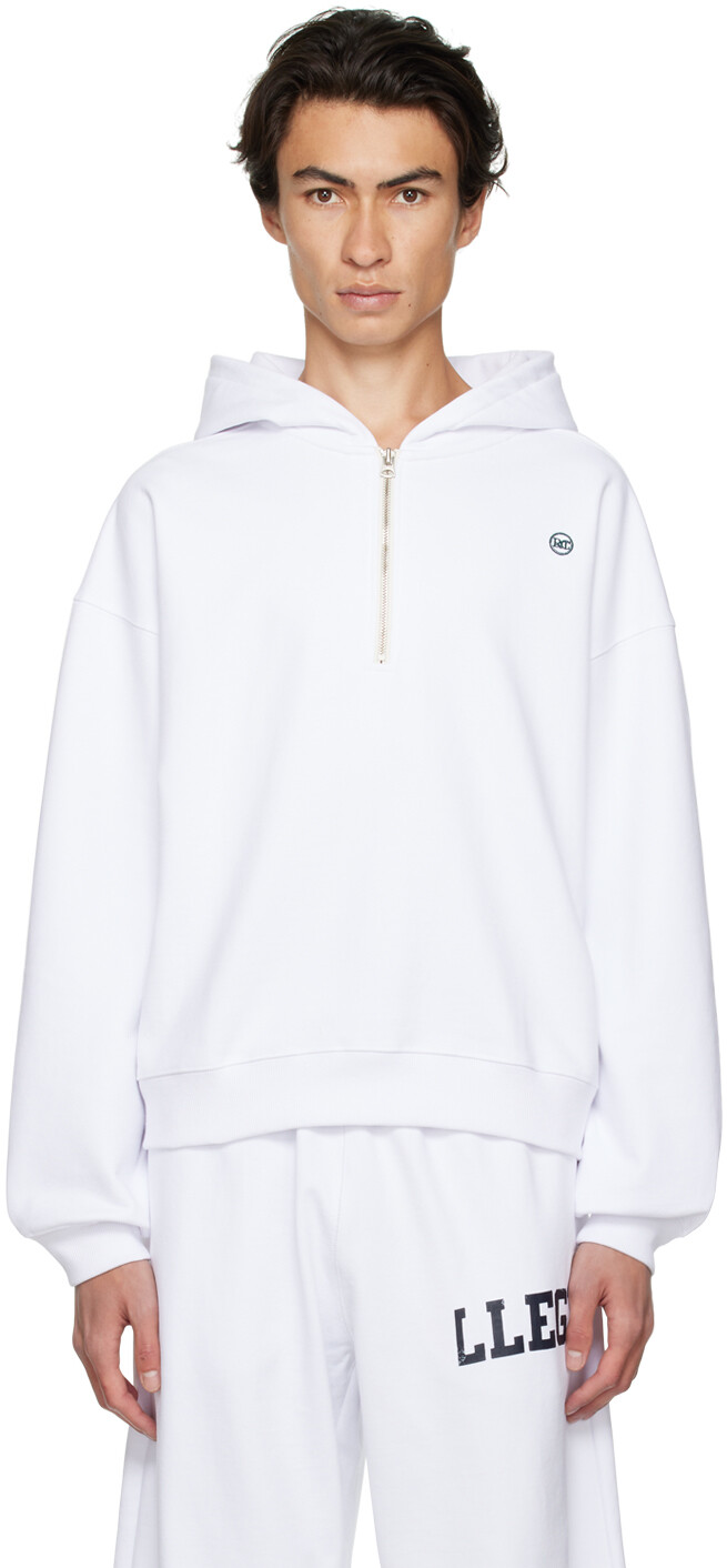

Эксклюзивная худи Off-White с молнией до половины от SSENSE Recto, Серый