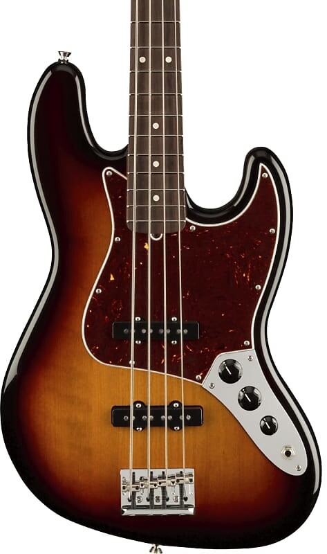 

Fender American Professional II Jazz Bass RW 3-Color Sunburst с футляром