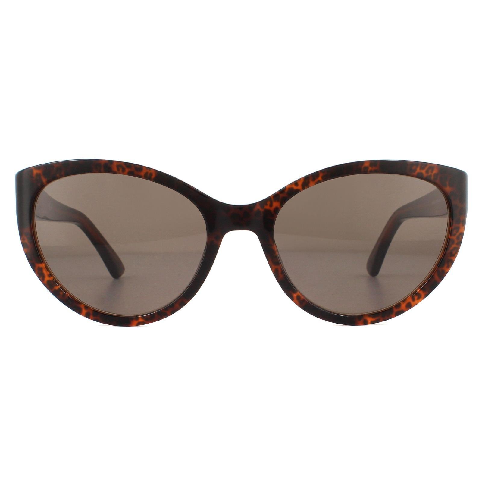 Оранжево-коричневые солнцезащитные очки Cat Eye Havana Moschino, коричневый moschino mos106 s ddb i4