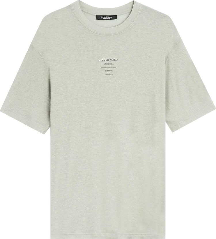 

Футболка A-Cold-Wall* Artisan T-Shirt 'Light Grey', серый