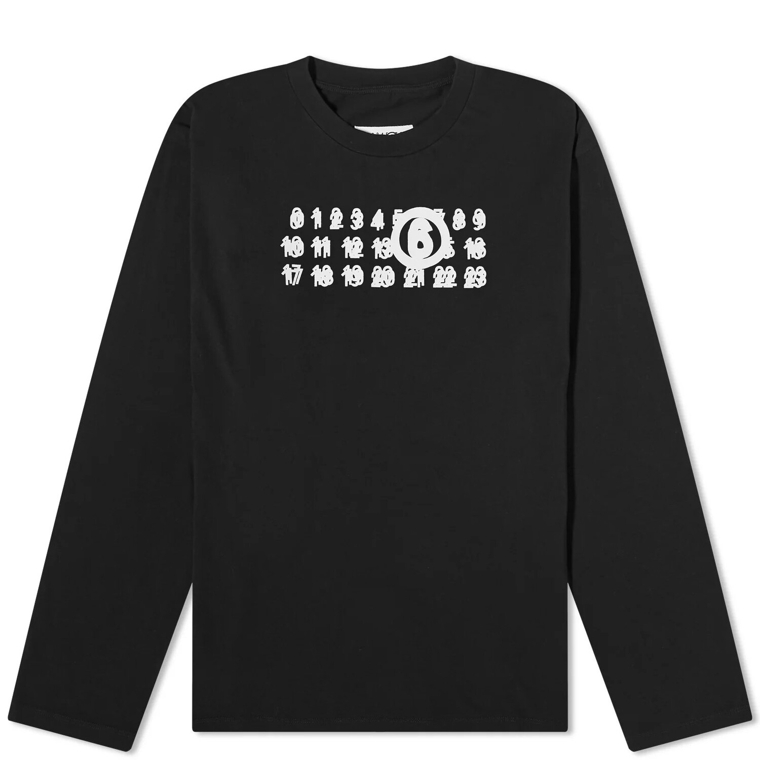 

Лонгслив Mm6 Maison Margiela Triple Logo, черный