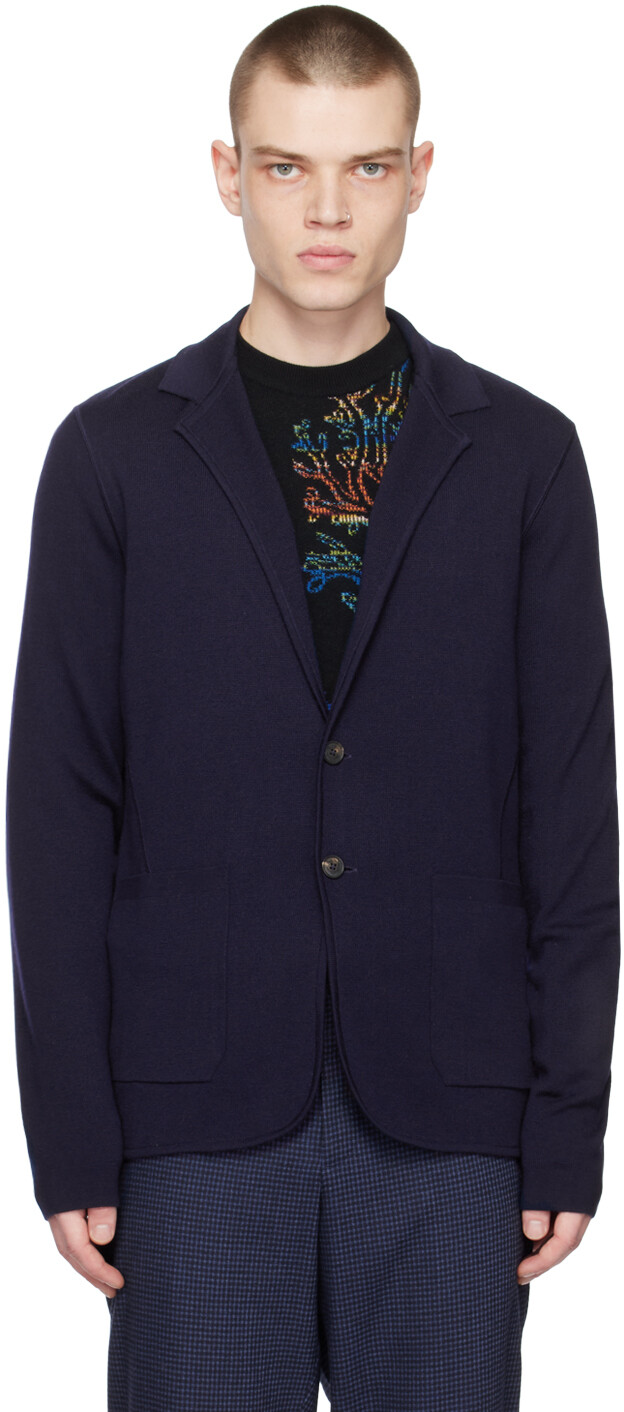 

Темно-синий блейзер на пуговицах Paul Smith