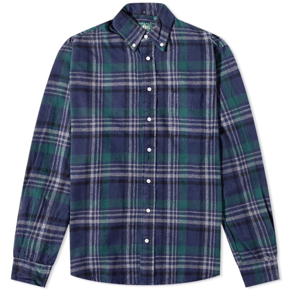 

Рубашка Gitman Vintage Button Down Shaggy Flannel Check Shirt