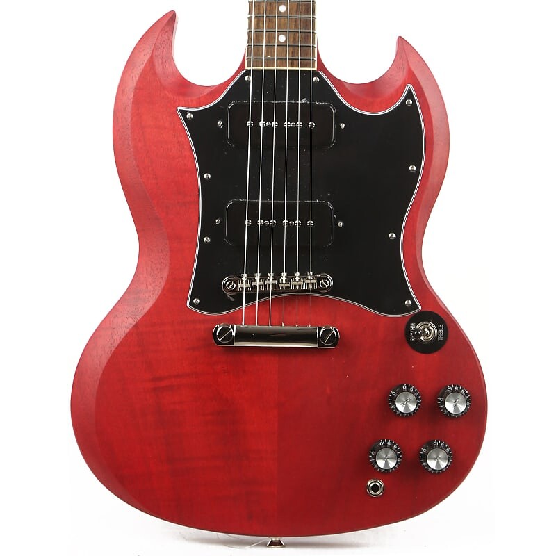 

Epiphone SG Classic Worn P-90s Worn Cherry
