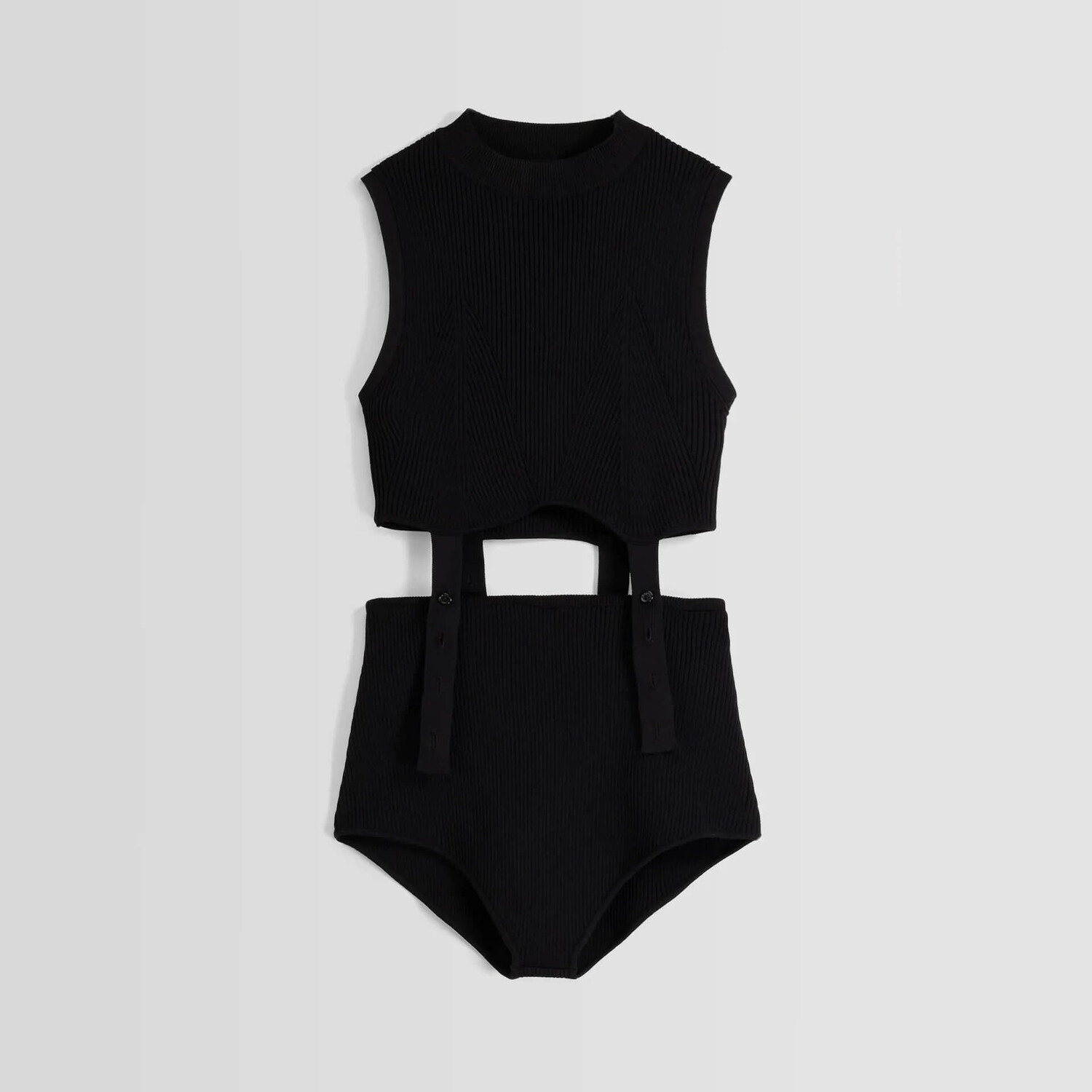 

Комбинезон Bershka Short Knit, черный
