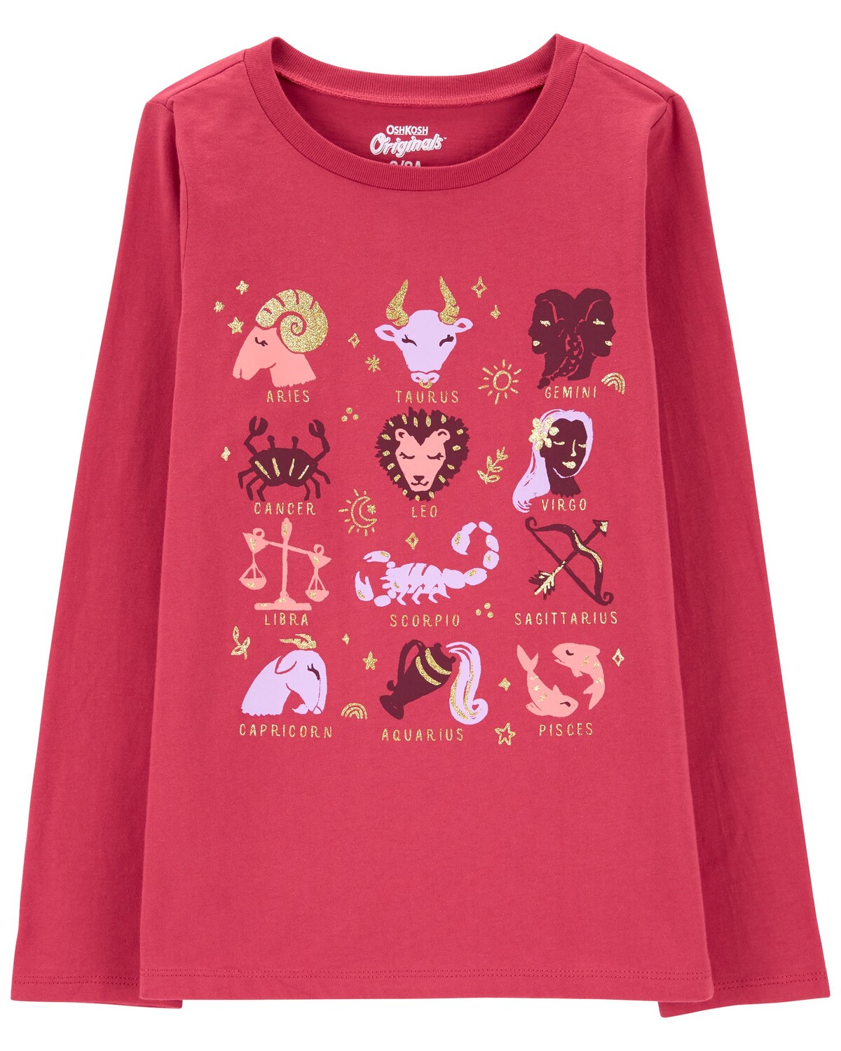 

Футболка Kid Astrology из джерси Carter's, красный