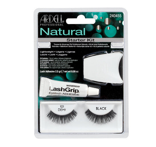 

Ardell Ресницы и аксессуары Natural 101 1 пара накладных ресниц Black + Lash Adhesive клей для ресниц 2,5 г + Lash Applicator аппликатор для ресниц