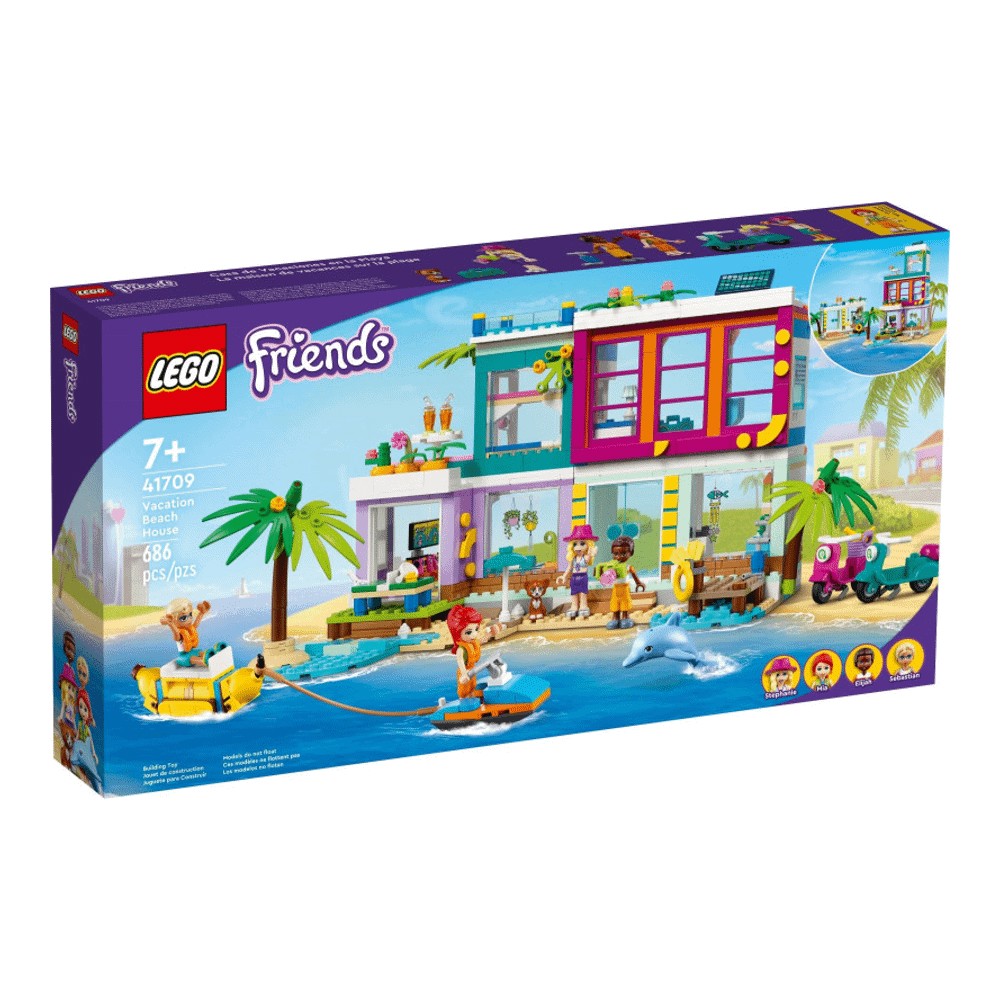 Конструктор LEGO Friends 41709 Пляжный дом для отдыха конструктор lego friends 41702 плавучий дом