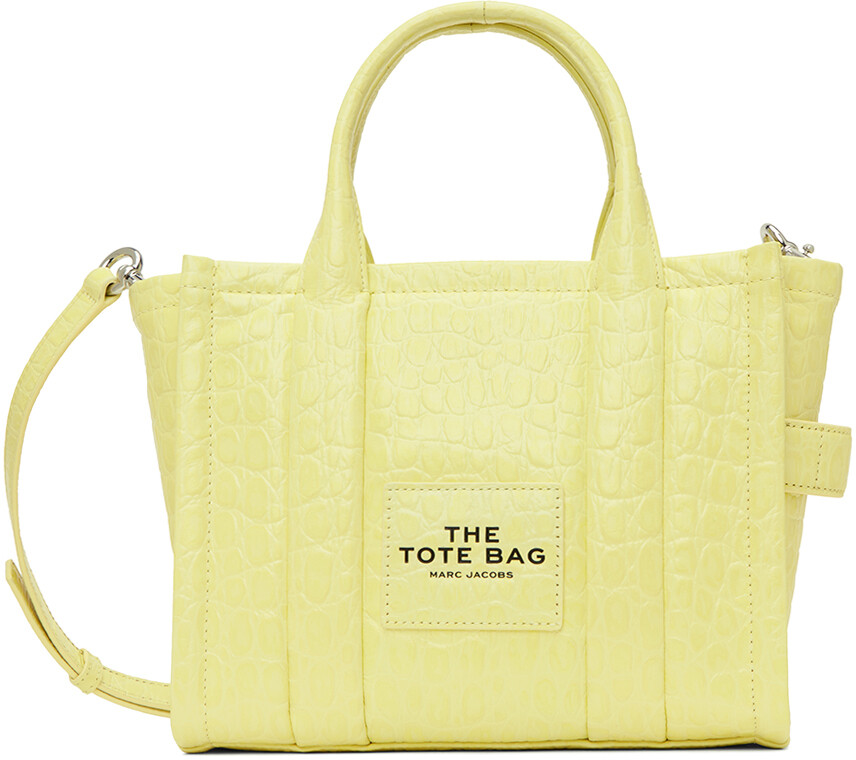

Желтая мини-сумка с тиснением под крокодила The Tote Bag Marc Jacobs