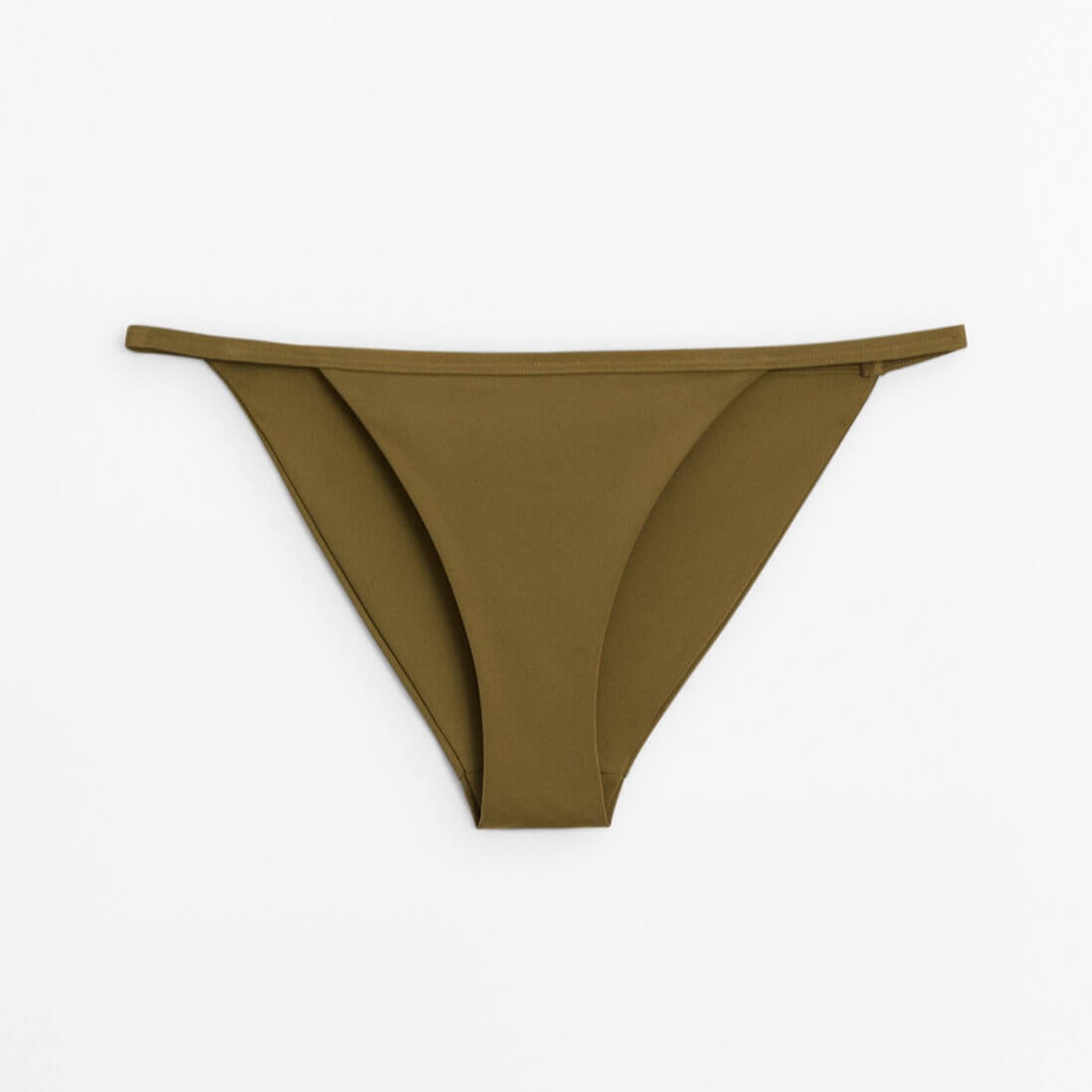 Низ купальника Massimo Dutti Plain Bikini, темно-зеленый цена и фото