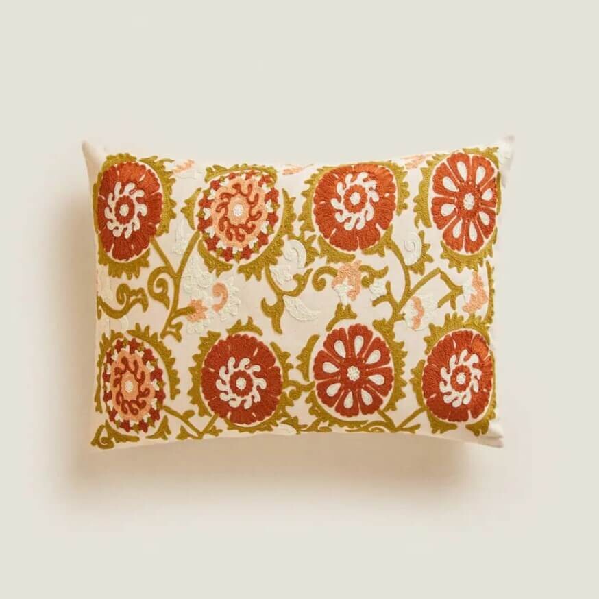 

Чехол на подушку Zara Home With Topstitching, бежевый