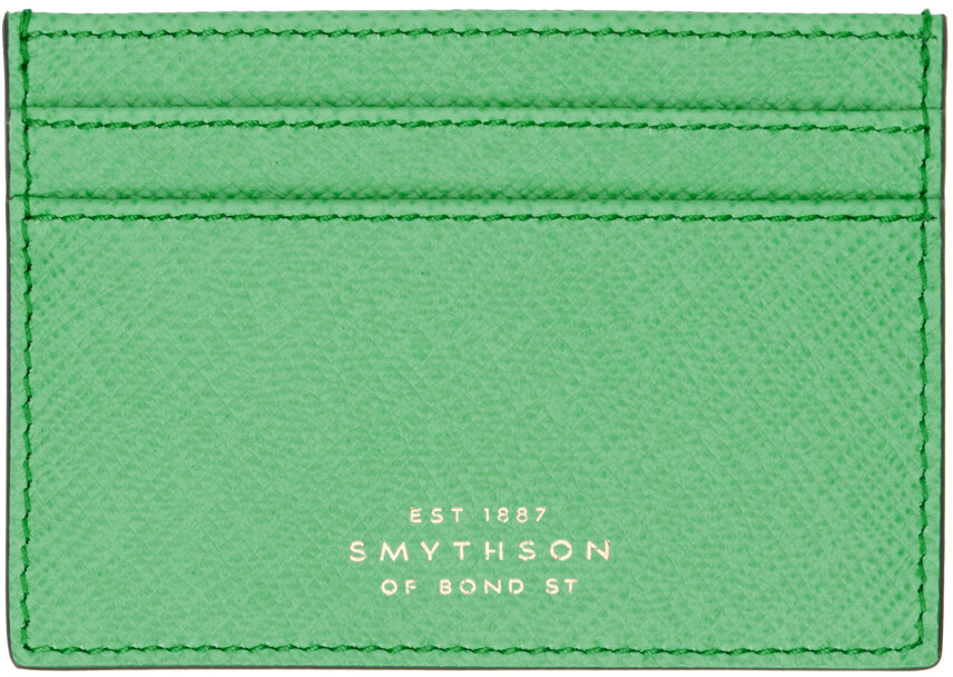 

Зеленая плоская визитница Smythson