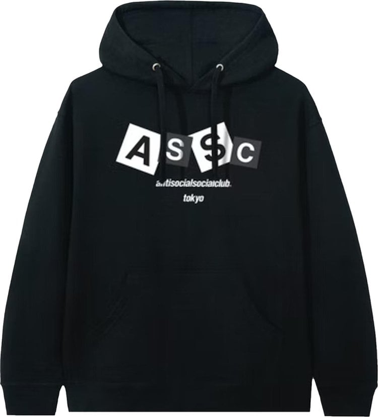 Худи Anti Social Social Club Angle Hair Hoodie 'Black', черный - фото