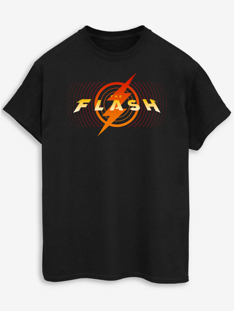 

NW2 Черная футболка с принтом для взрослых The Flash Red Lightning George., черный