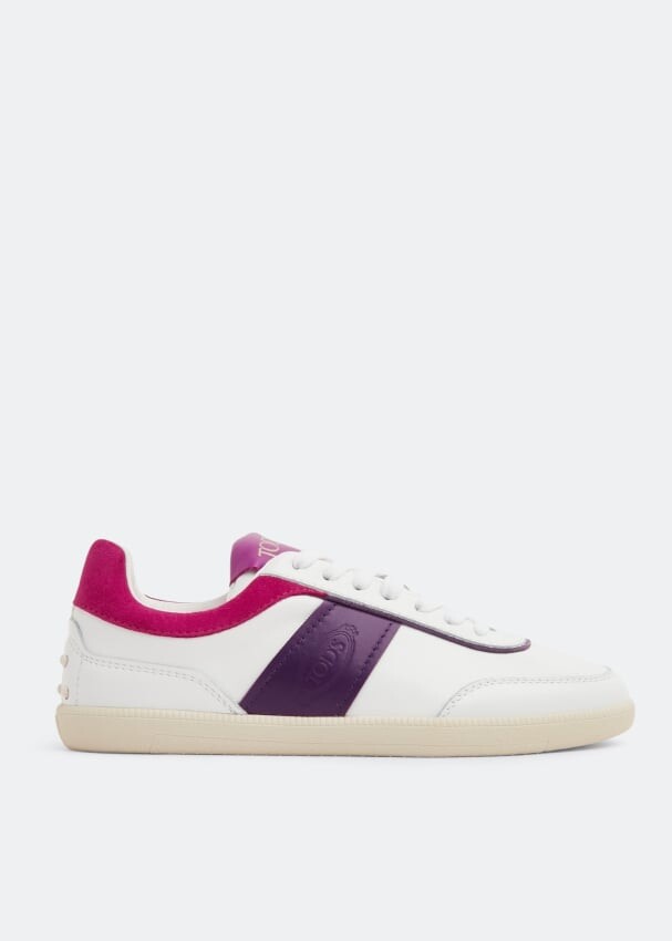 

Кроссовки TOD'S Tabs leather sneakers, белый