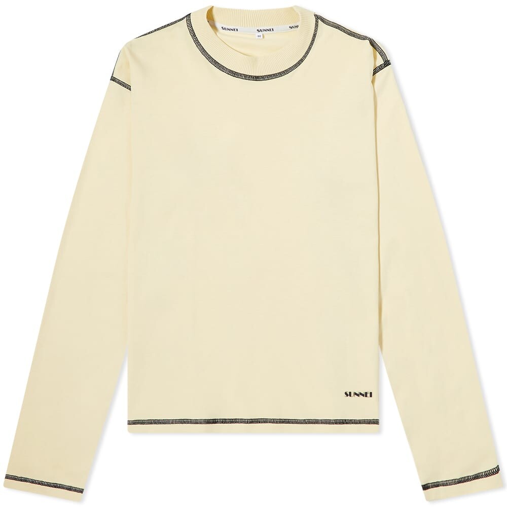 

Футболка Sunnei Long Sleeve Contrast Stitch Top