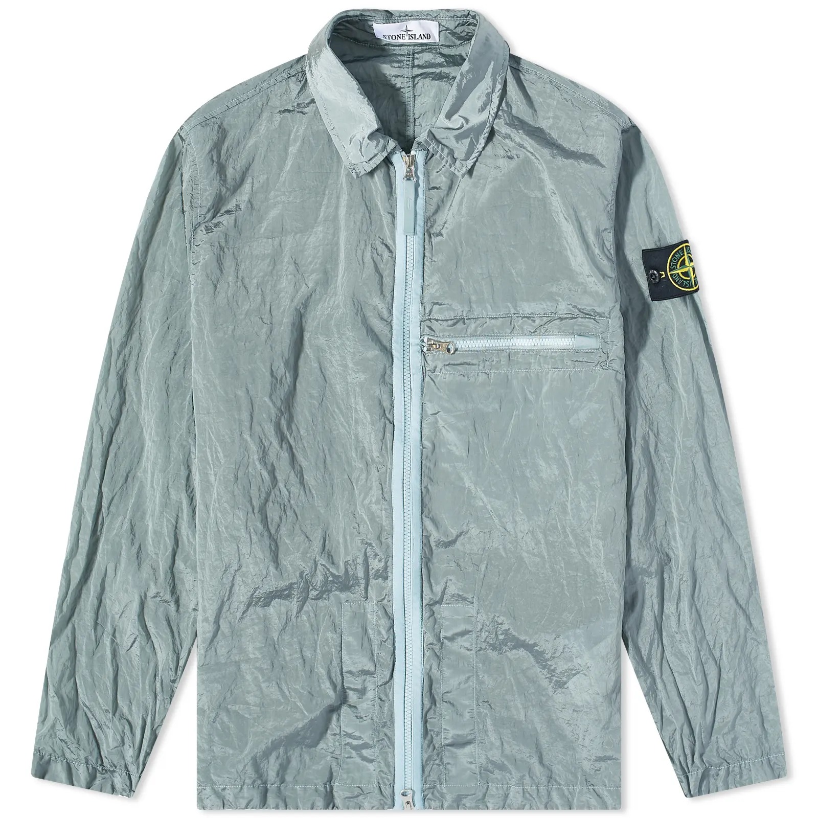 Куртка Stone Island Nylon Metal Shirt, светло-голубой – заказать из-за  рубежа в «CDEK.Shopping»