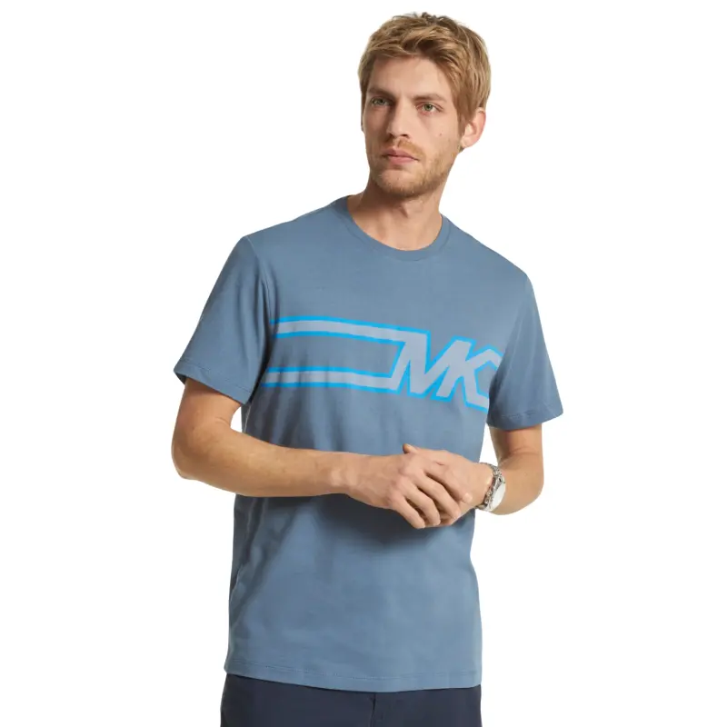 

Футболка Michael Kors Graphic Logo Cotton, синий