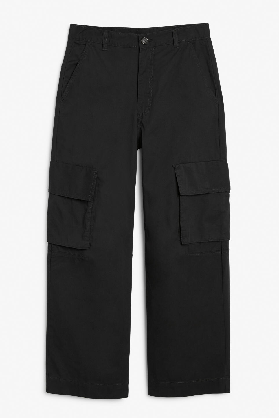 

Брюки Monki карго из хлопка, черный