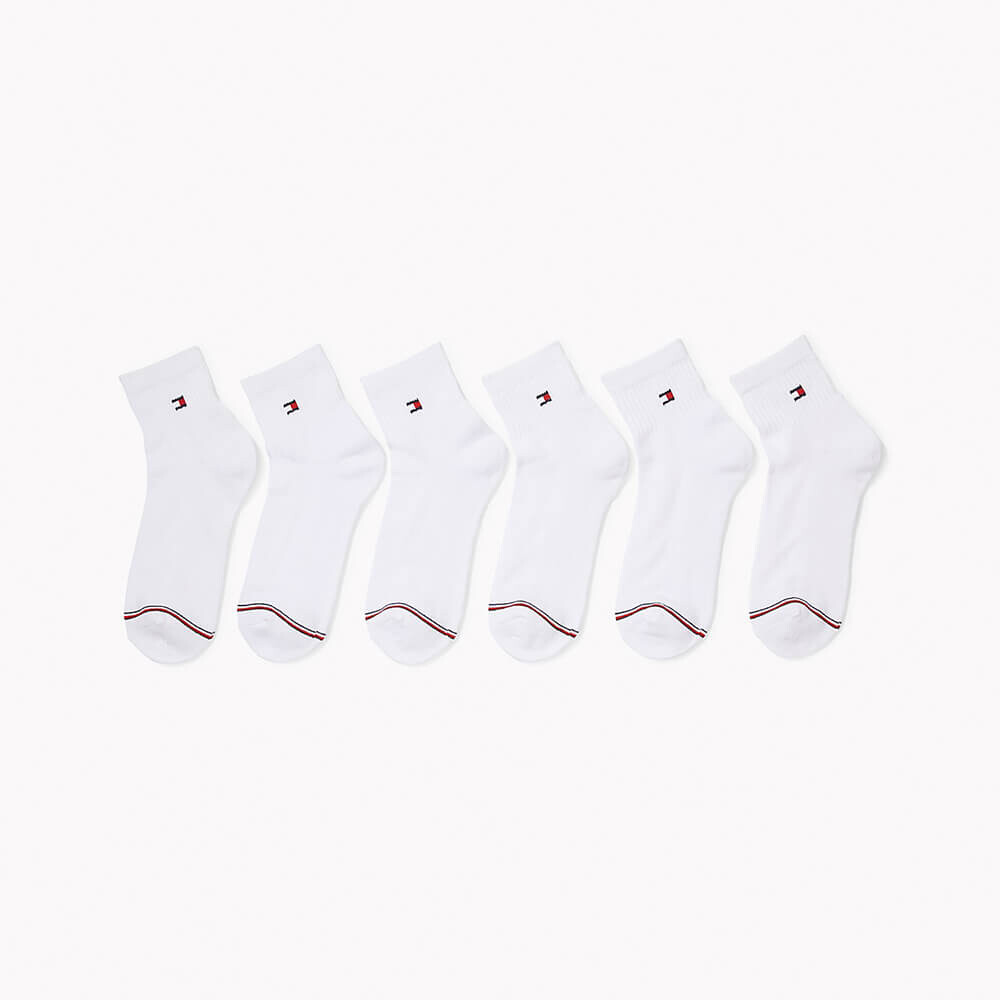

Носки Tommy Hilfiger Quarter Top, 6 предметов, белый