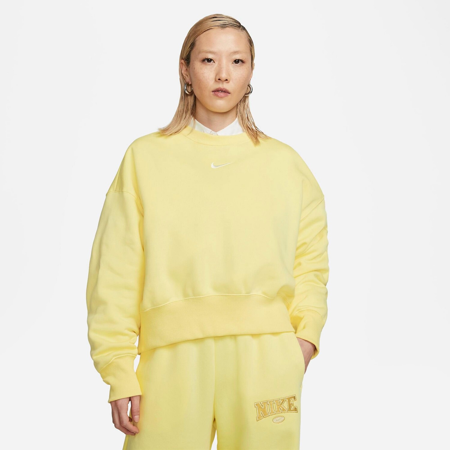 

Толстовка укороченная Nike Sportswear Phoenix, желтый